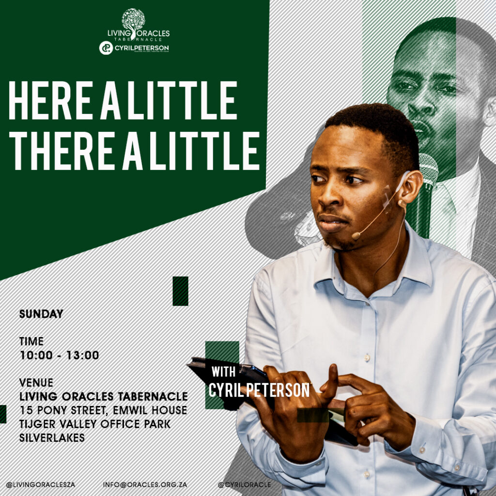 Here a little there a little